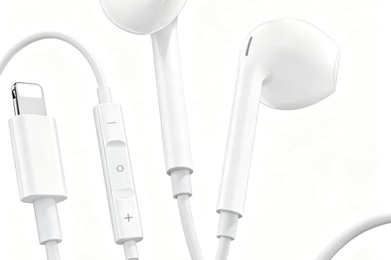 1Pack Earbuds for iPhone Headphones Lighning Plug Wired Earphones in-Ear