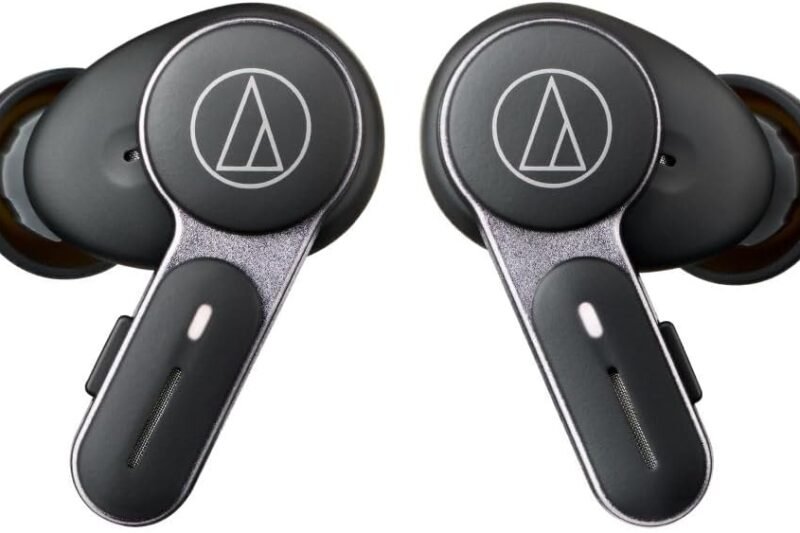 Audio-Technica ATH-TWX7BK Wireless Earbuds, Black