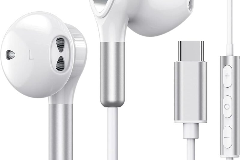 USB C Headphones for Samsung Galaxy S23 Ultra S22 S21 FE S20 Z Flip 3 Fold 4 A53 A54 USB C Earphones with Mic in-Ear Headphones Wired Earbuds USB Type C Earphones for iPad Pro Pixel 6 6a 7 OnePlus 9 8