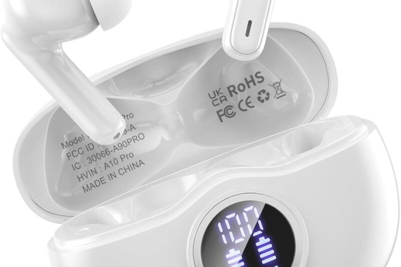 Wireless earbuds, Bluetooth 5.3 Ear buds Headphones with Digital Display