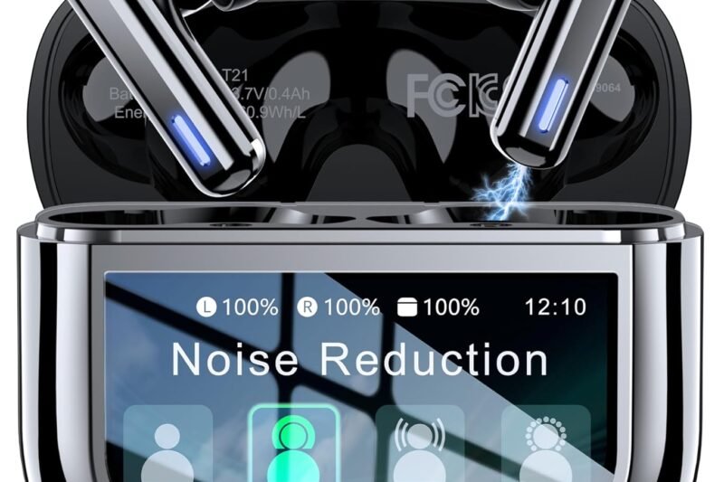 ZIUTY Wireless Earbuds, ANC ENC Noise Cancelling Ear Buds with Touch Screen