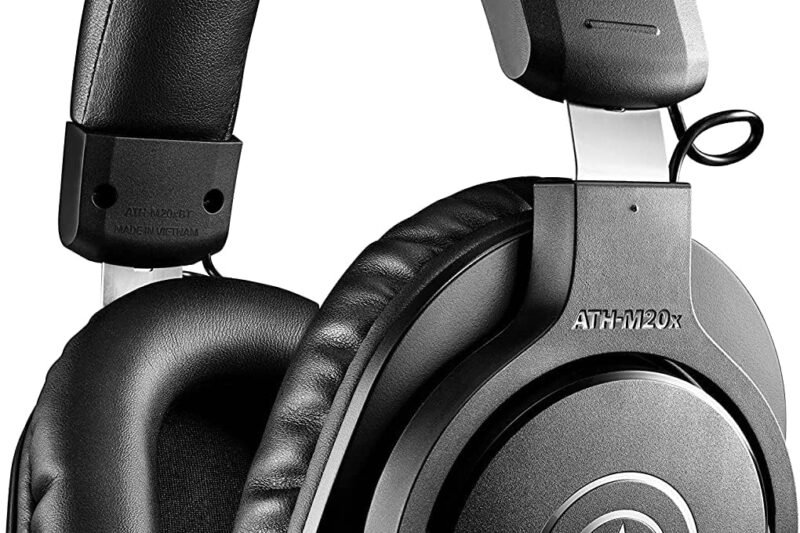Audio-Technica ATH-M20xBT Wireless Over-Ear Headphones, Black